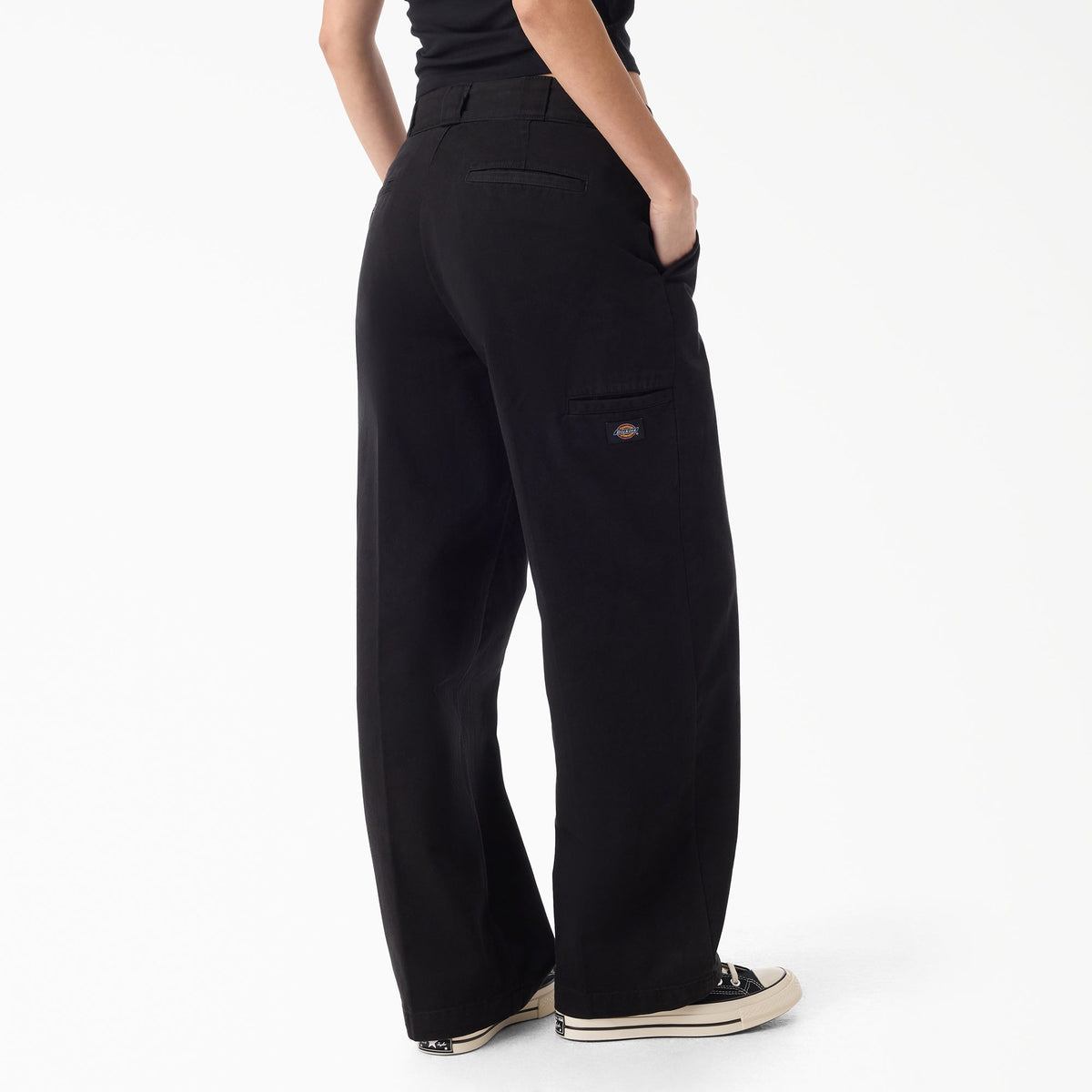 Pantalón de trabajo 247 holgado teñido en prenda - Negro - Hombre
