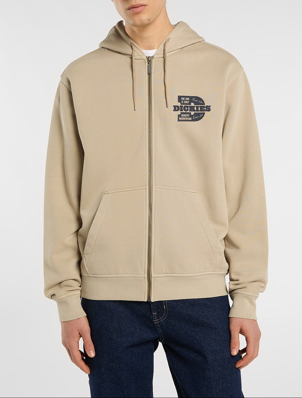 Sweat À Capuche Zippé Minden - Desert Sand - Homme