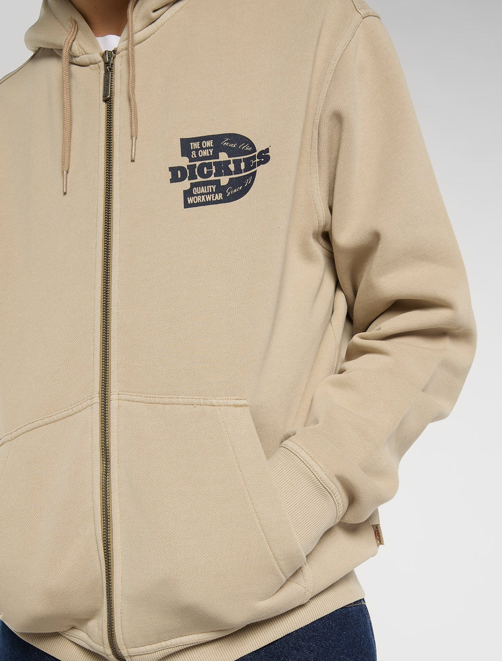 Sweat À Capuche Zippé Minden - Desert Sand - Homme