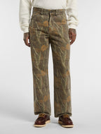 Pantalón de trabajo Houck holgado y recto de lona de camuflaje - Camuflaje - Hombre