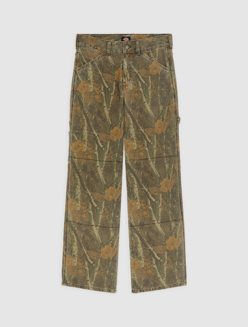 Pantalón de trabajo Houck holgado y recto de lona de camuflaje - Camuflaje - Hombre
