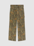 Pantalón de trabajo Houck holgado y recto de lona de camuflaje - Camuflaje - Hombre