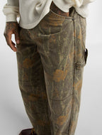 Pantalón de trabajo Houck holgado y recto de lona de camuflaje - Camuflaje - Hombre