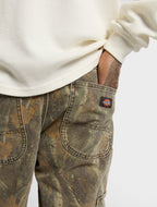 Pantalón de trabajo Houck holgado y recto de lona de camuflaje - Camuflaje - Hombre