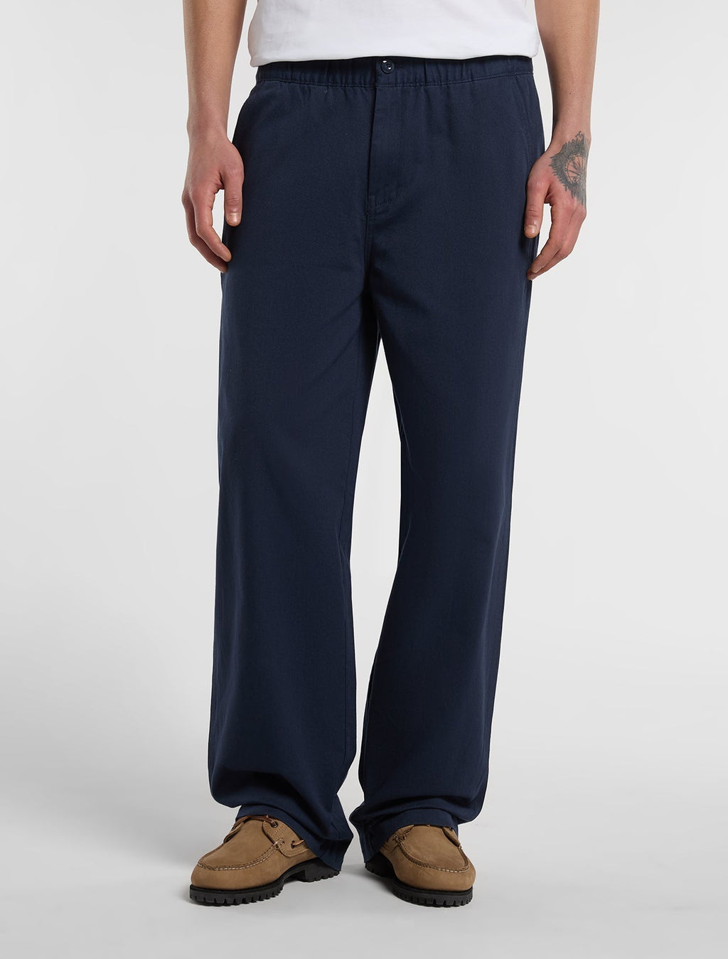 Pantalón de trabajo holgado 247 con cintura elástica - Azul marino - Hombre