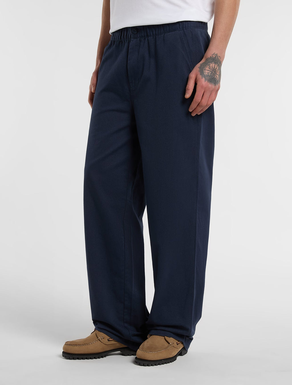 Pantalón de trabajo holgado 247 con cintura elástica - Azul marino - Hombre