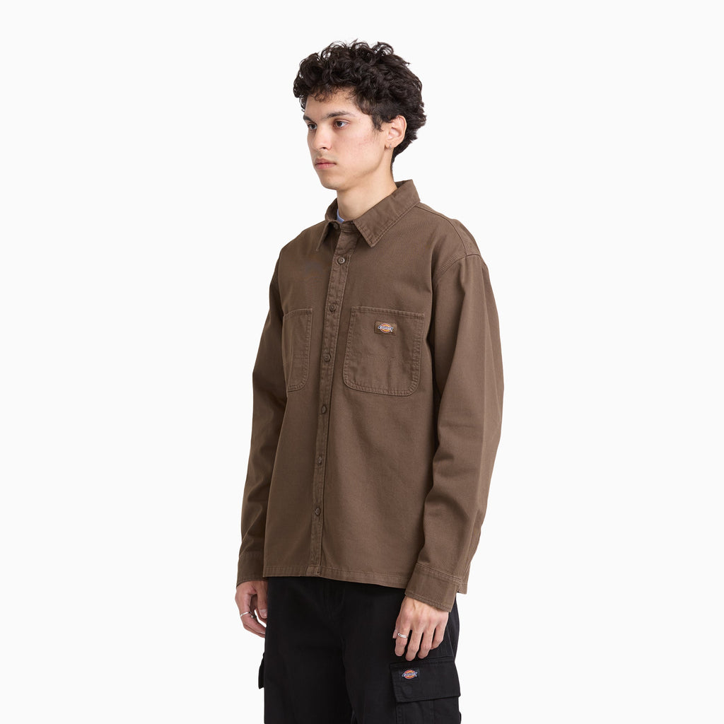 Camisa de trabajo teñida en prenda 247 - Timber Brown