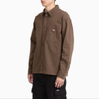 Camicia da lavoro 247 tinta in capo - Marrone legno - Uomo