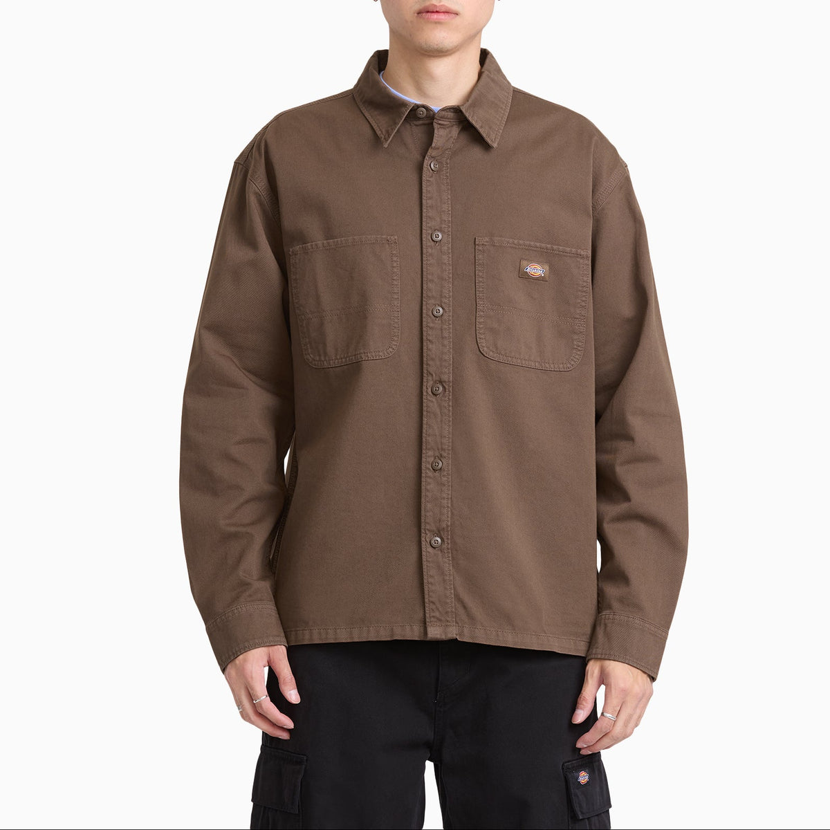Camisa de trabajo teñida en prenda 247 - Timber Brown