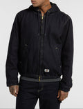 Miami Selvedge Denim Hooded Jacket - Rinsed - Men