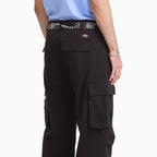 Pantalón cargo 247 holgado de corte recto teñido en prenda - negro - hombre