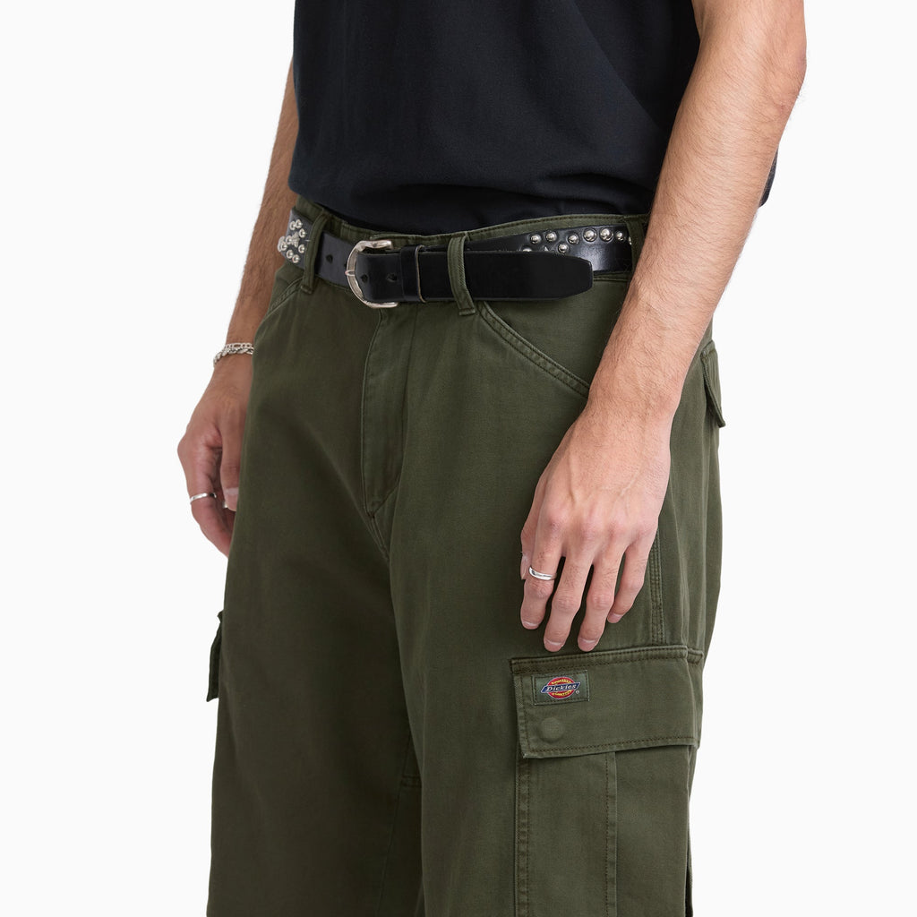 Pantaloni cargo 247 ampi a gamba dritta tinti in capo - Abissi profondi - Uomo