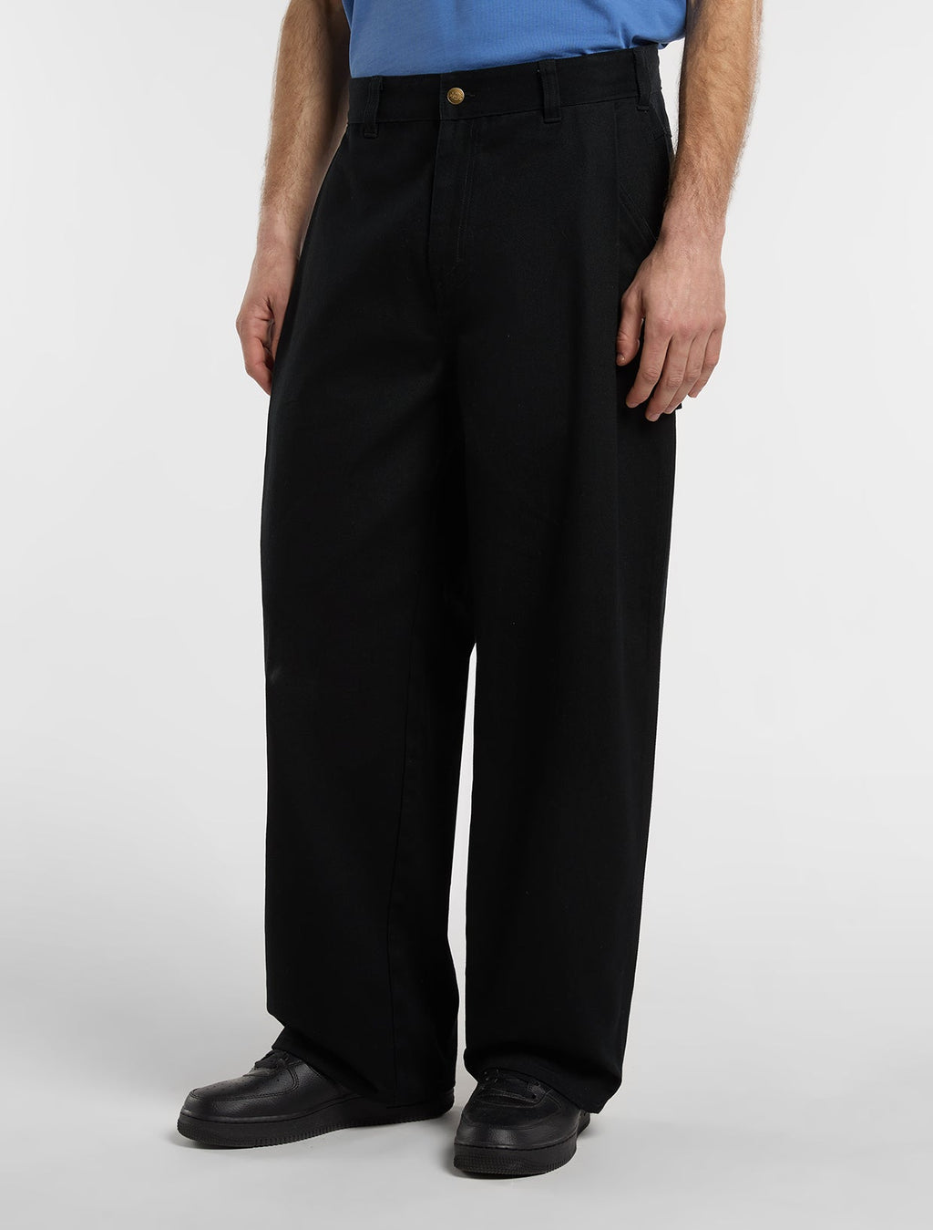 Pantaloni da carpentiere Mc Nary in twill cavalry - Nero - Uomo