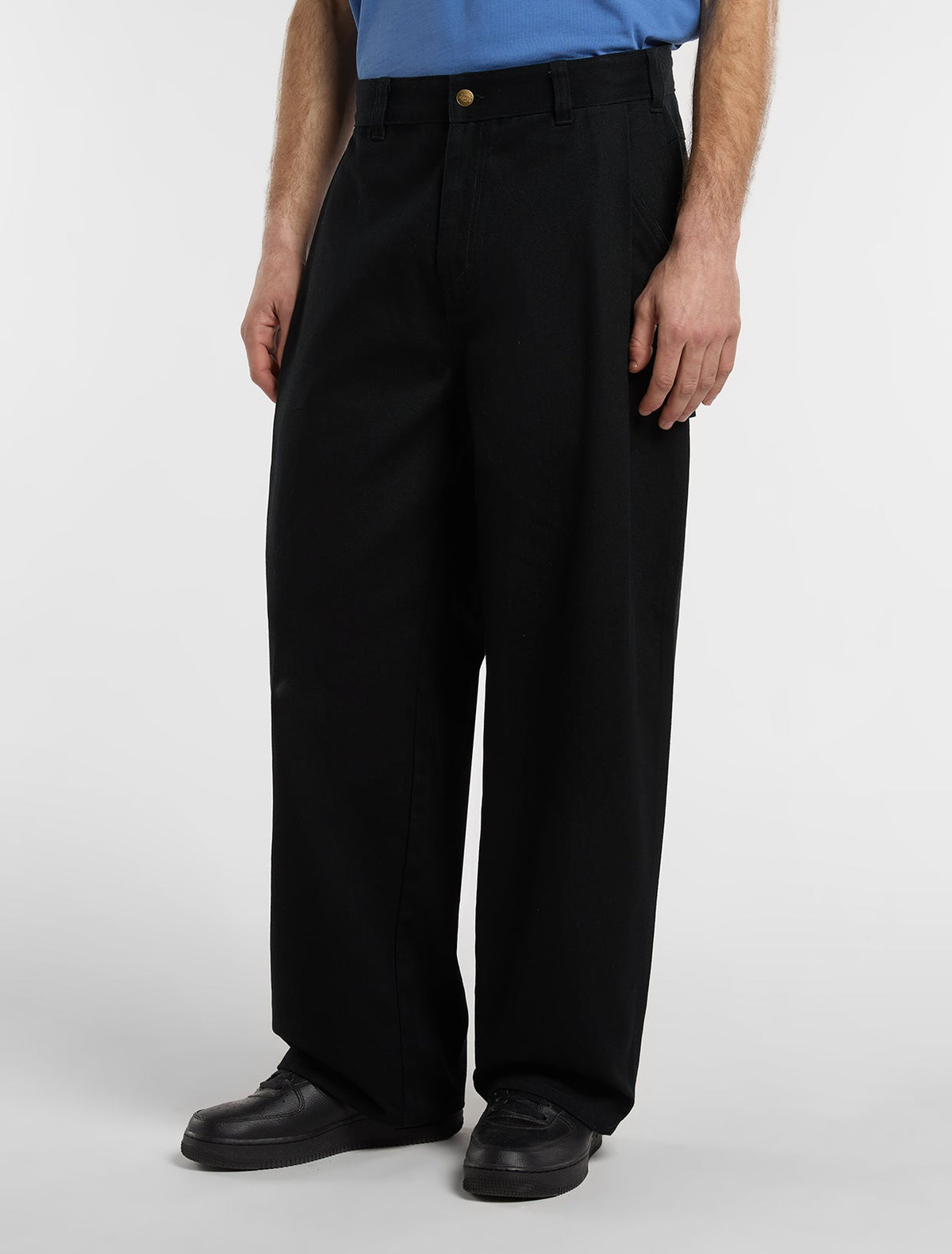 Pantaloni da carpentiere Mc Nary in twill cavalry - Nero - Uomo
