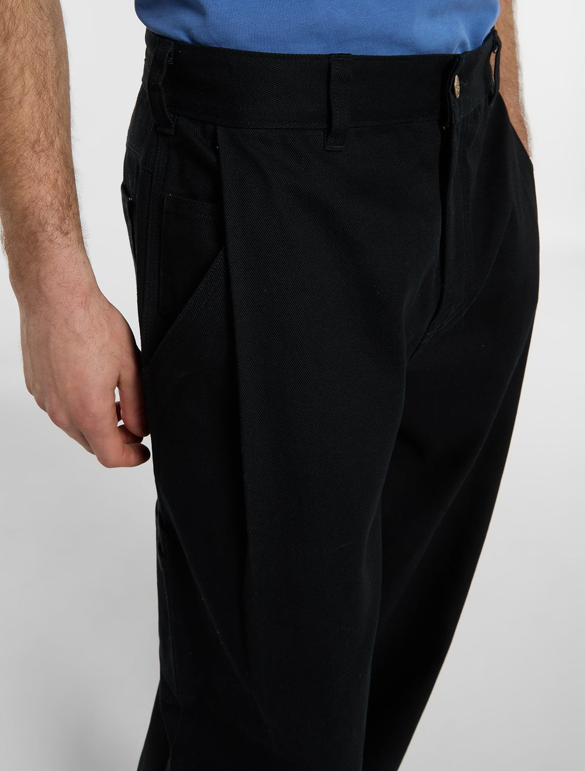Pantaloni da carpentiere Mc Nary in twill cavalry - Nero - Uomo