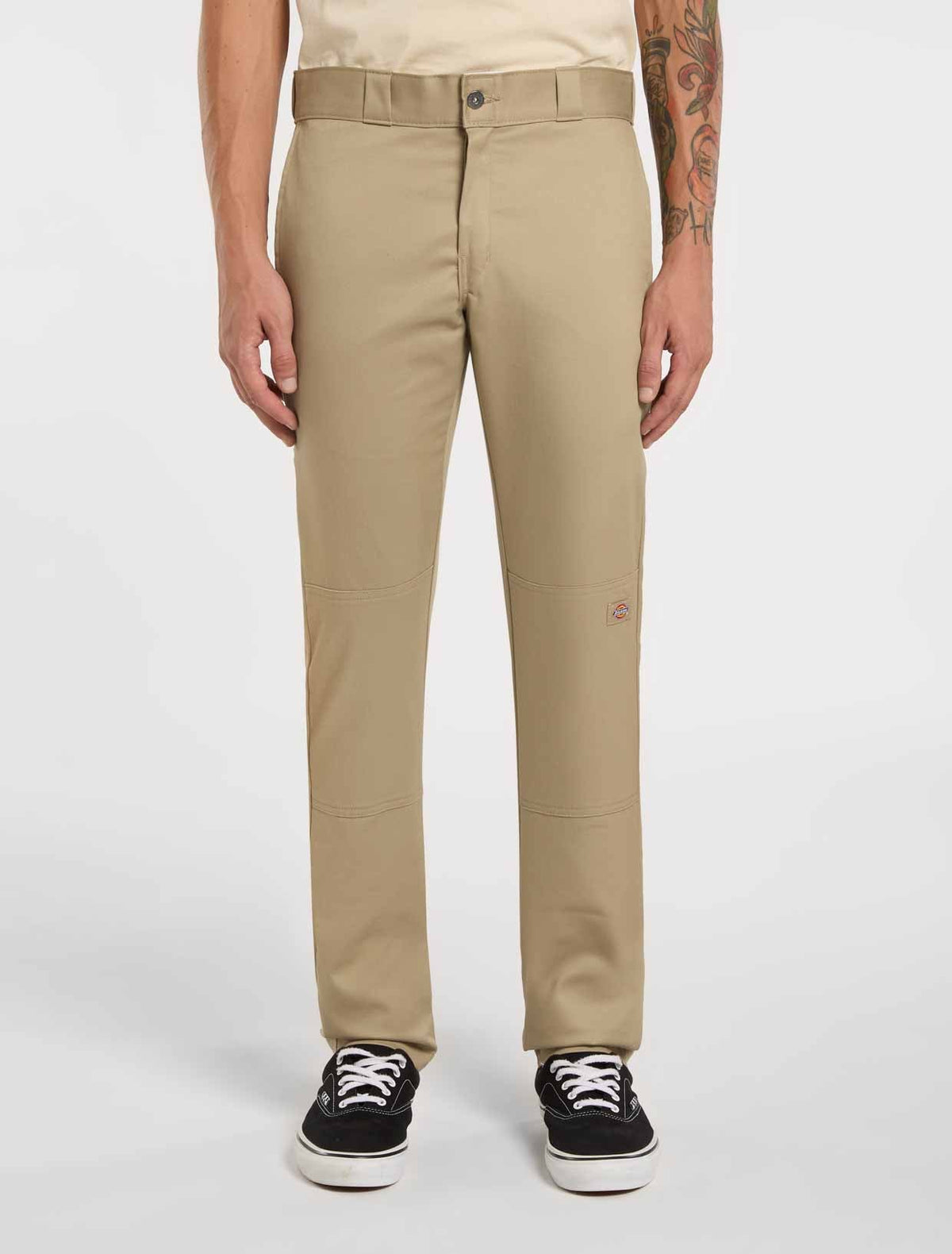 Pantalón de trabajo ajustado y recto con doble rodilla - Arena del desierto - Hombre
