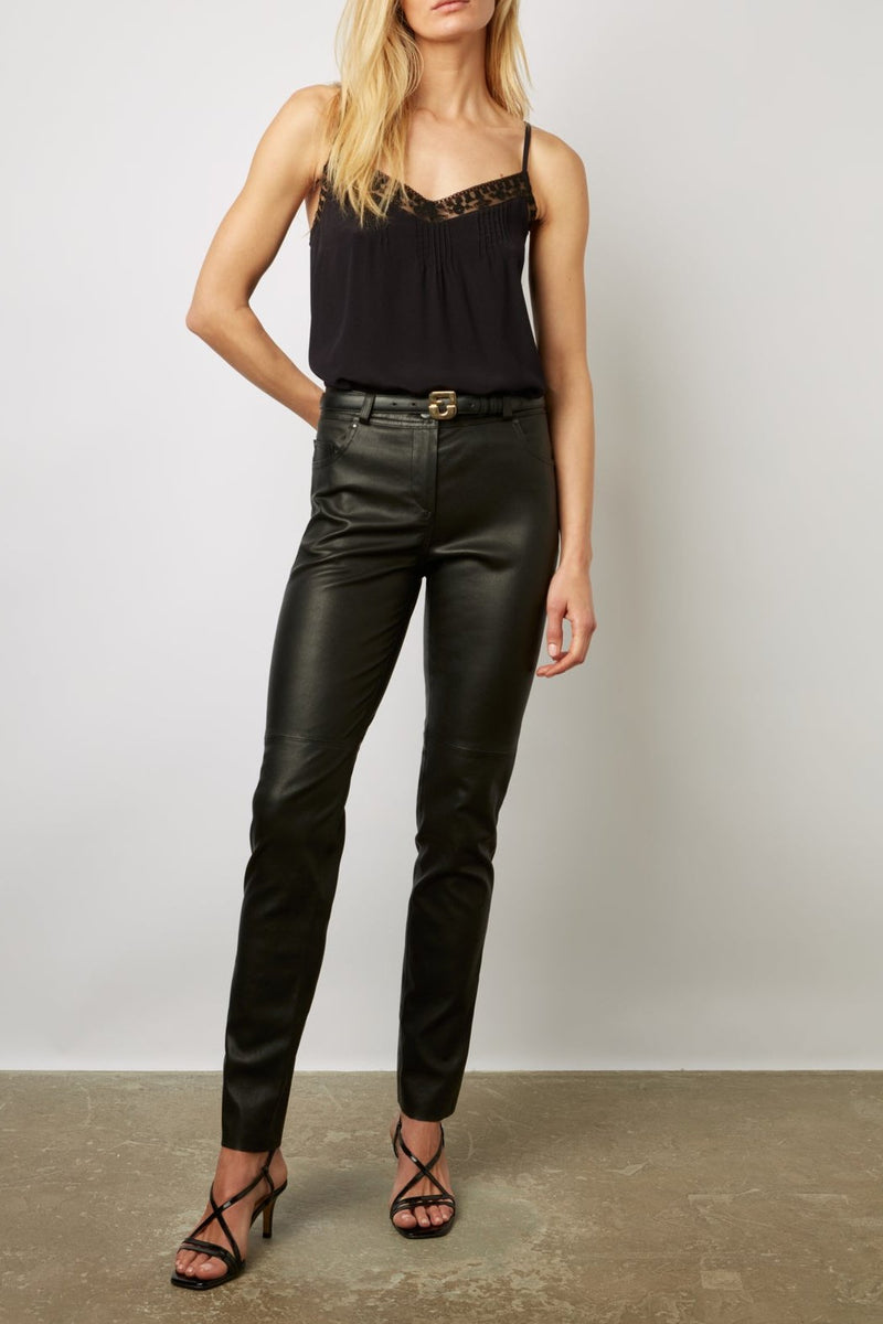 Pantalon Cuir Neyl - Noir