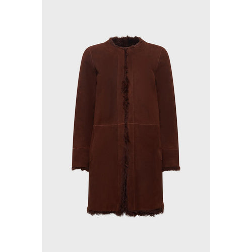 Manteau Peaux Lainees Alizee - Ecorce