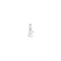 Charm Lettre E - White Gold & White Diamonds - Petit