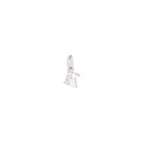 Charm Lettre J - White Gold & White Diamonds - Petit