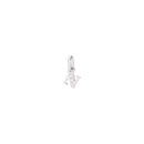 Charm Lettre N - White Gold & White Diamonds - Petit