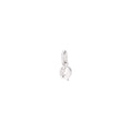 Letter Charm - White Diamonds - 18K White Gold