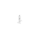 Charm Lettre X - White Gold & White Diamonds - Petit