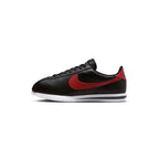 Men's Nike Cortez Classic Leather Trainers - Black, Red, White