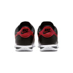 Men's Nike Cortez Classic Leather Trainers - Black, Red, White