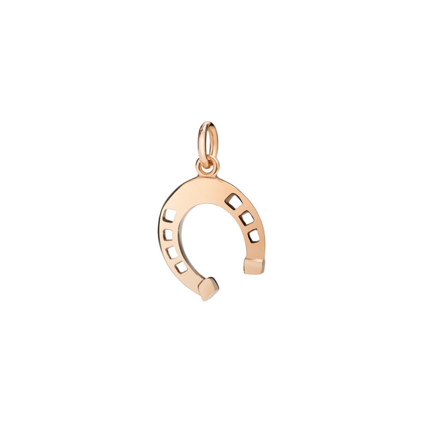 Charm Hufeisen – 9 kt Roségold