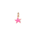 Charm Étoile - Or Rose 9K & Émail rose vif