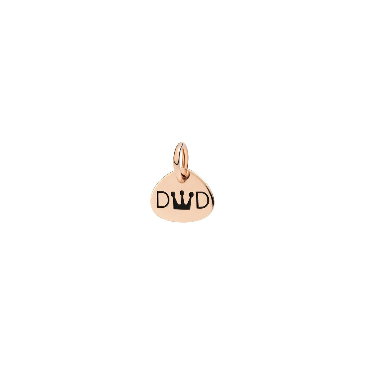 Charm Tag Dad - 9K roséguld & emalj