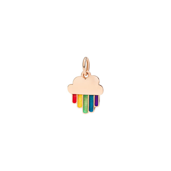 Charm Regenbogen - 9K Roségold & Emaille