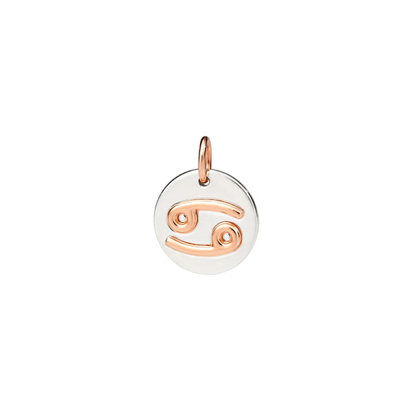 Charm Cancer - Or Rose 9K & Argent
