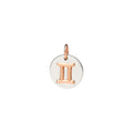 Charm Gémeaux - Or Rose 9K & Argent