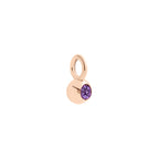 Bollicine-ametystcharm - 9K rosaguld