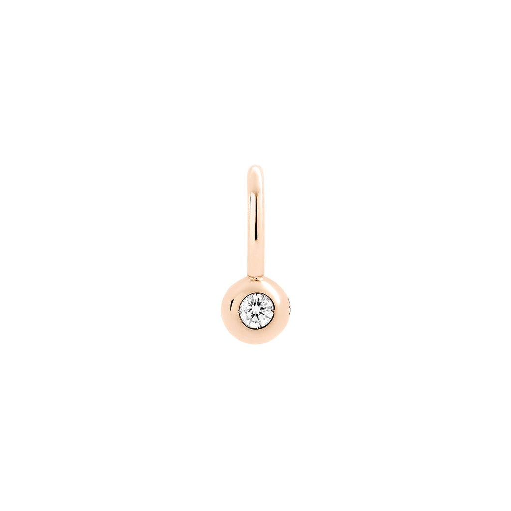 Charm Bollicine Diamant - Or Rose 9K
