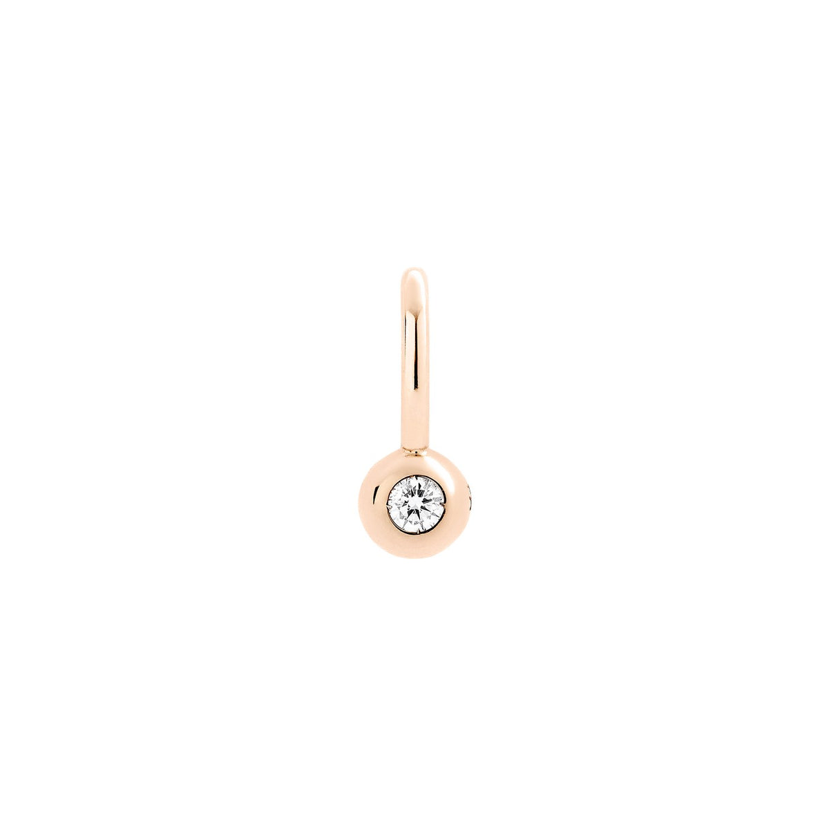 Charm Bollicine Diamant - Or Rose 9K