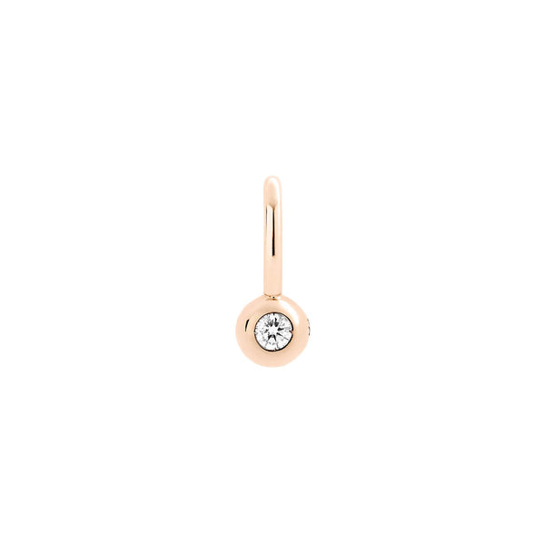 Charm Bollicine Diamant - Or Rose 9K