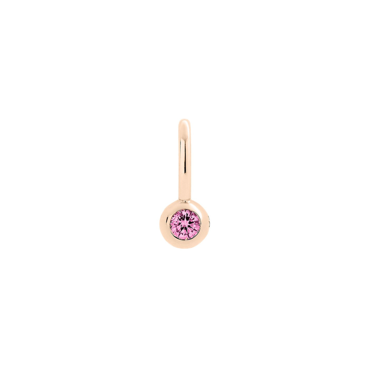 Bollicine-safircharm - 9K rosaguld