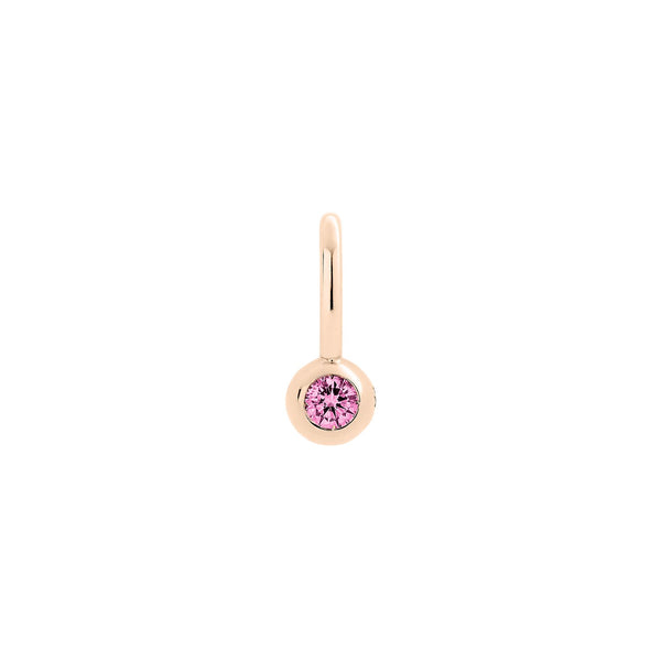 Charm Bollicine Saphir - Or Rose 9K