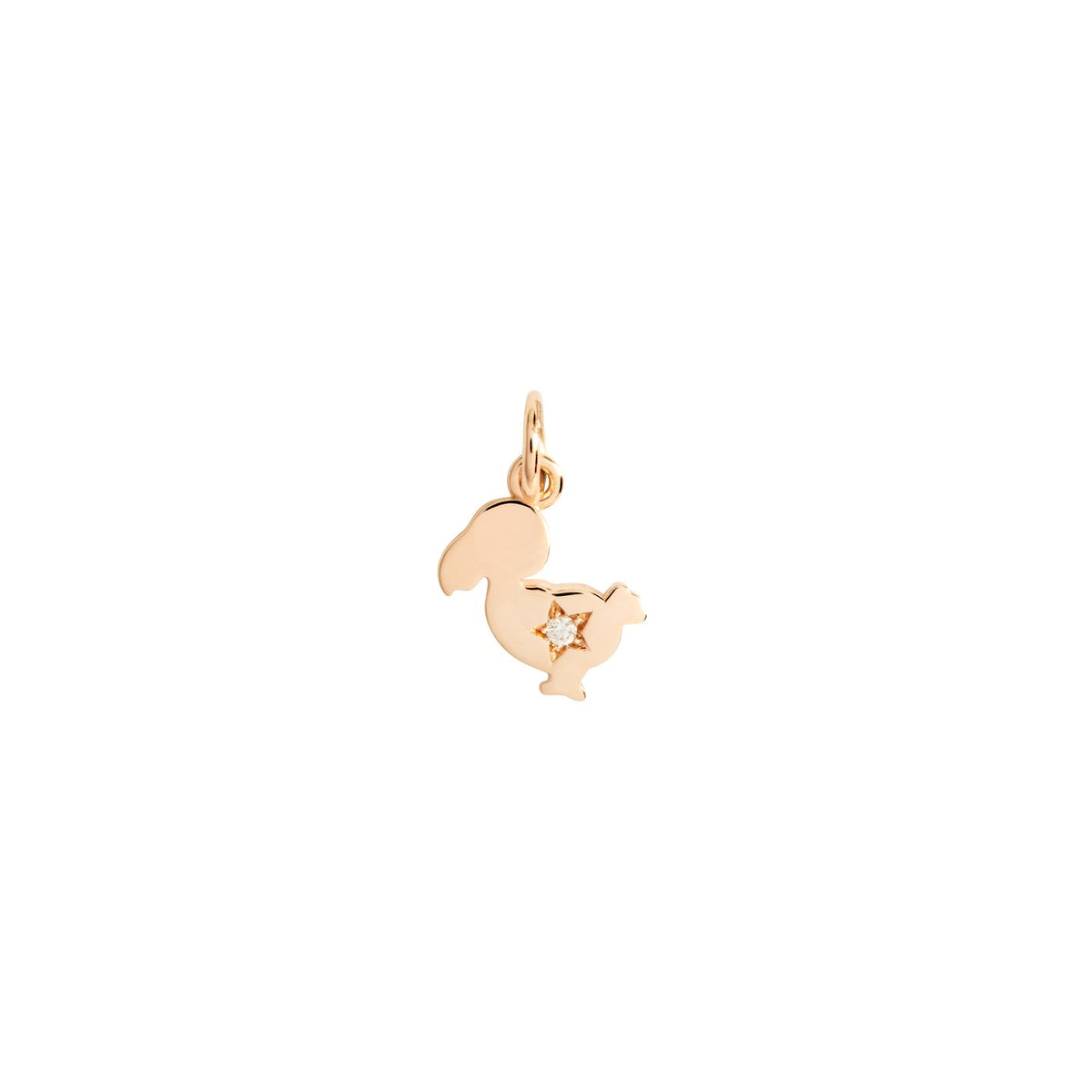 Charm Dodo Junior - Or Rose 9K & Diamants