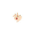 Charm Lady Dodo - Or Rose 9K & Rubis