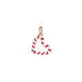 Candy Heart Charm - 9K Rose Gold & Enamel