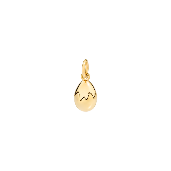 Æg-charm - Gult guld