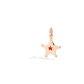 Charm Stellina - 9K roséguld & emalj