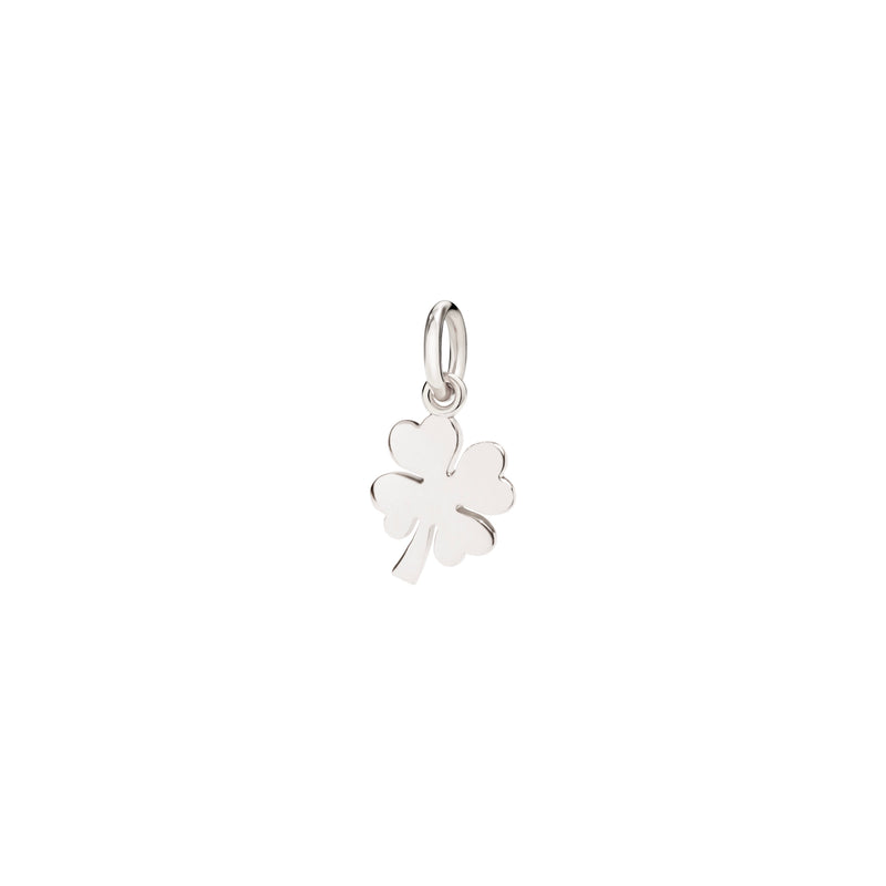 Charm Four Leaf Clover - Rhodium-Plated White Gold - Petit