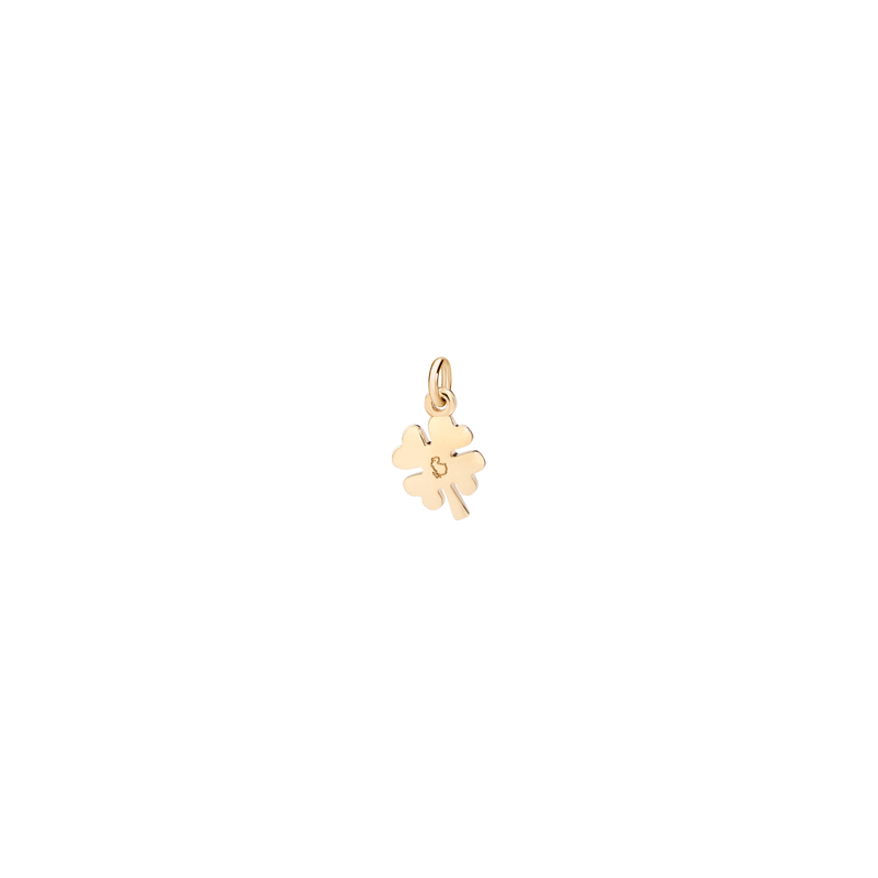 Charm Four Leaf Clover - Yellow Gold - Mini