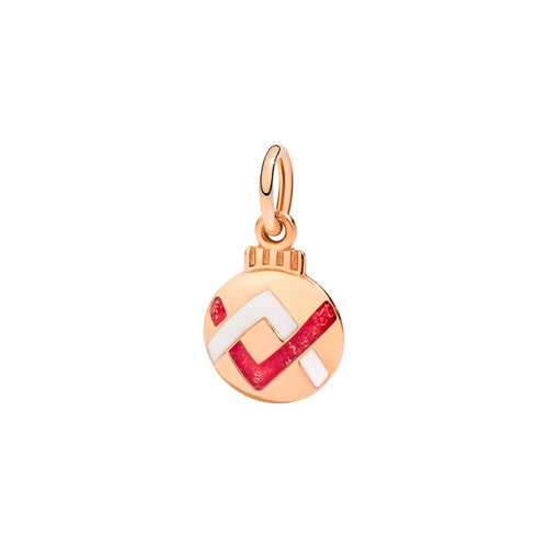 Charm Xmas Ball Symbols - Or Rose 9K