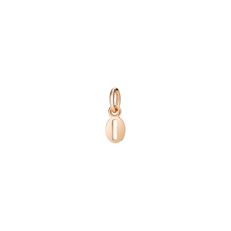 Charm Number 0 - Rose Gold